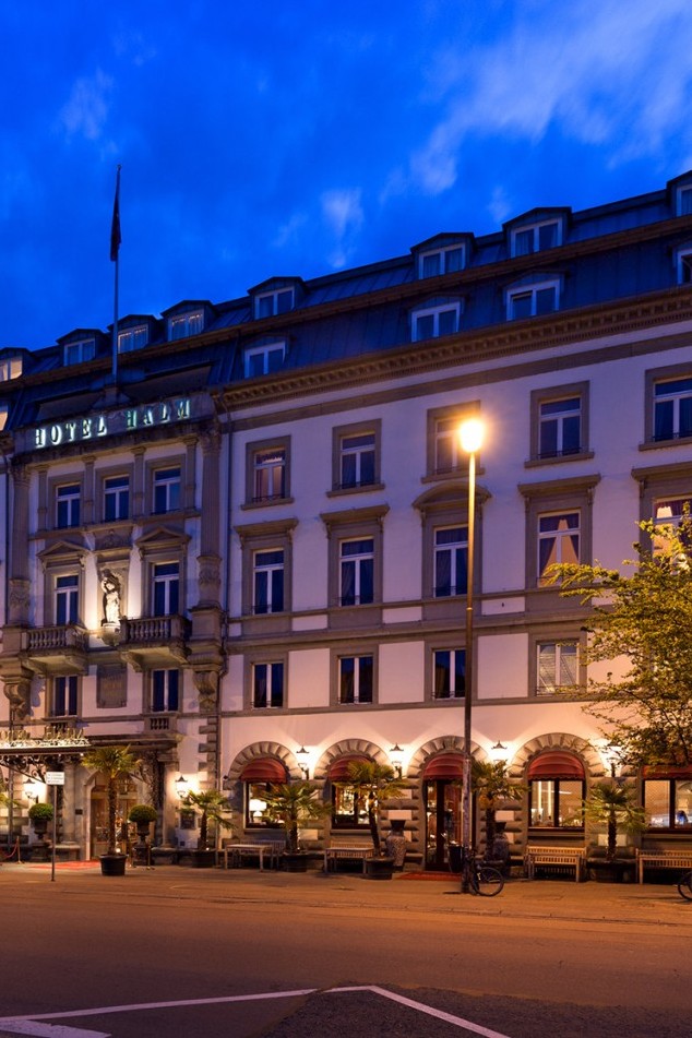 Hotel in the twilight