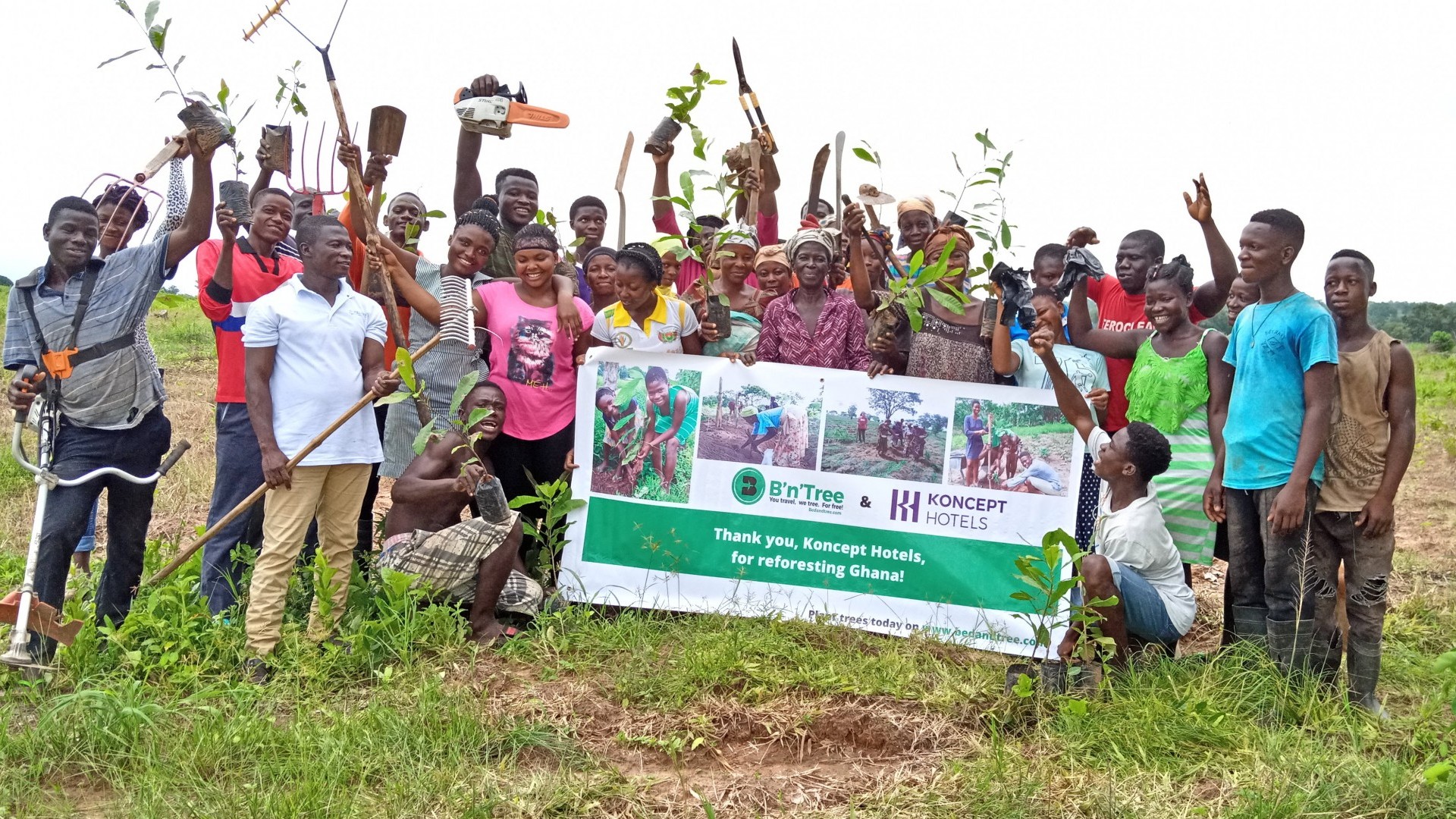 Teammitglieder in Ghana