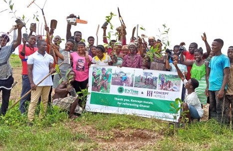 Team members in Ghana