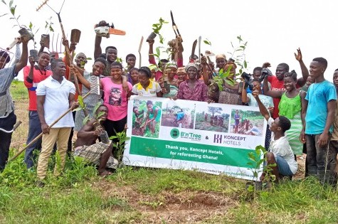 Team members in Ghana