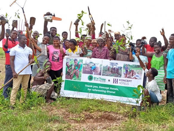 Teammitglieder in Ghana