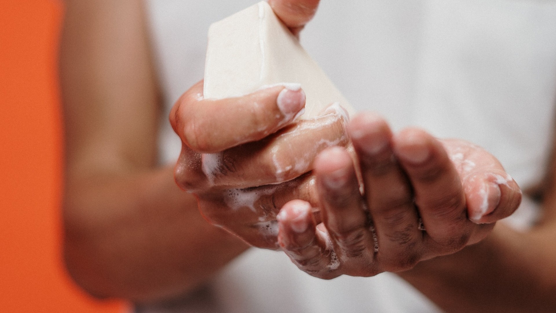 Proper washing and use of soap when washing hands