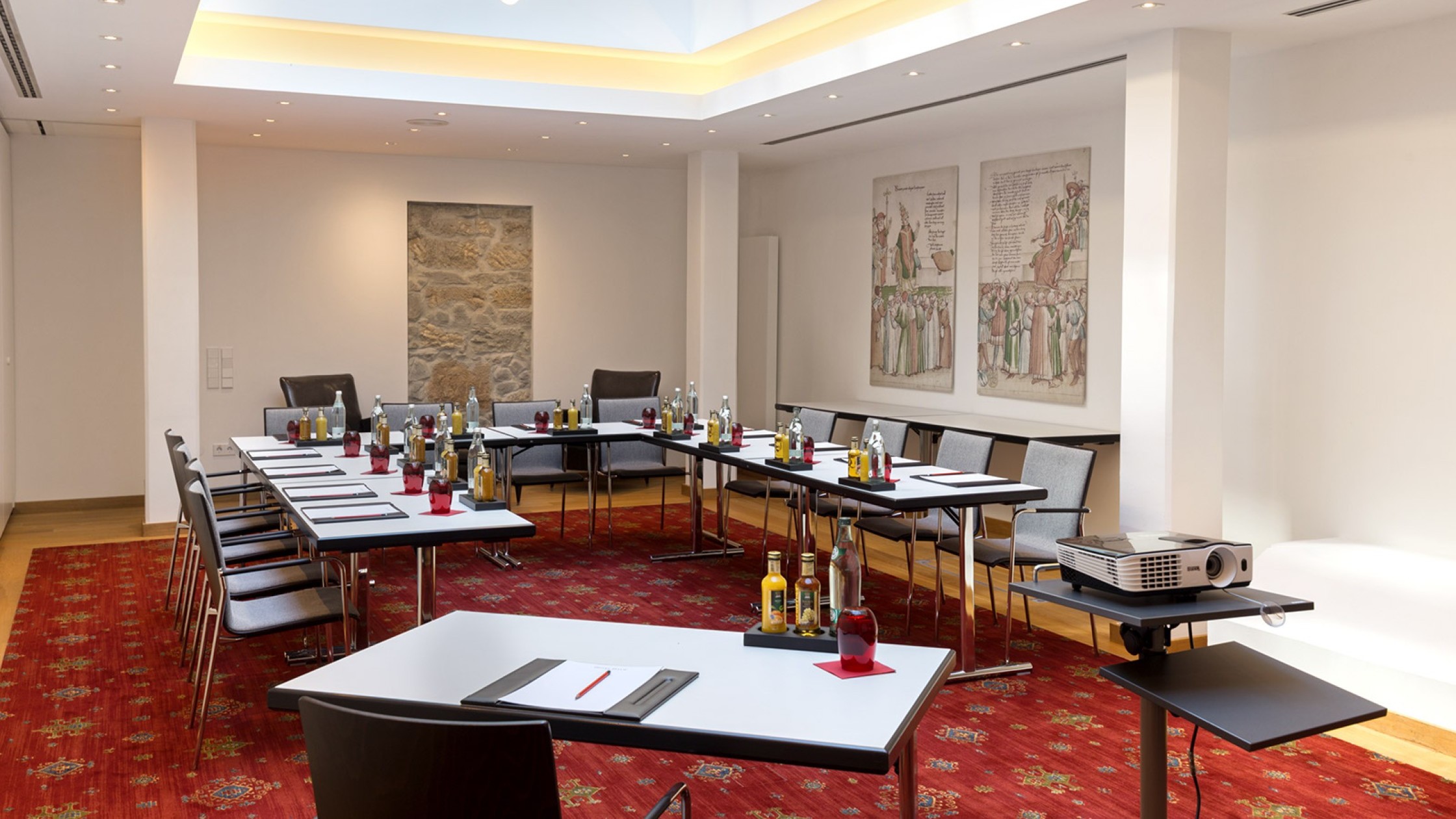 Bright and welcoming room at Hotel Halm Constance during the day 