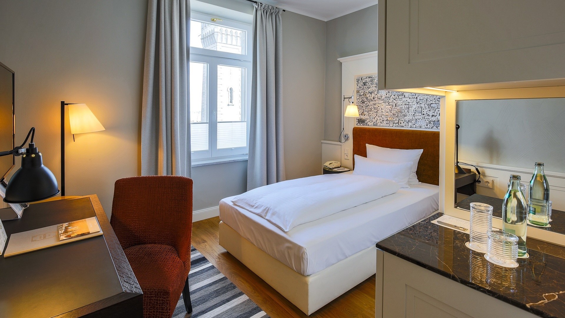 Das Superior Einzelzimmer im Hotel Halm Konstanz vereint stilvolles Design mit modernem Komfort