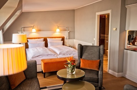 Superior Doppelzimmer im Hotel Halm Konstanz mit elegantem Design und modernem Komfort.